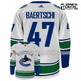 Vancouver Canucks SVEN BAERTSCHI 47 Adidas Wit Authentic Shirt - Kinderen